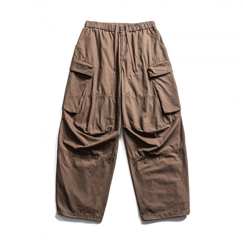 Herren Baggy-Cargo-Hose mit elastischem Bund, Kordelzug und verstärkten Kniepartien Nord Taschen