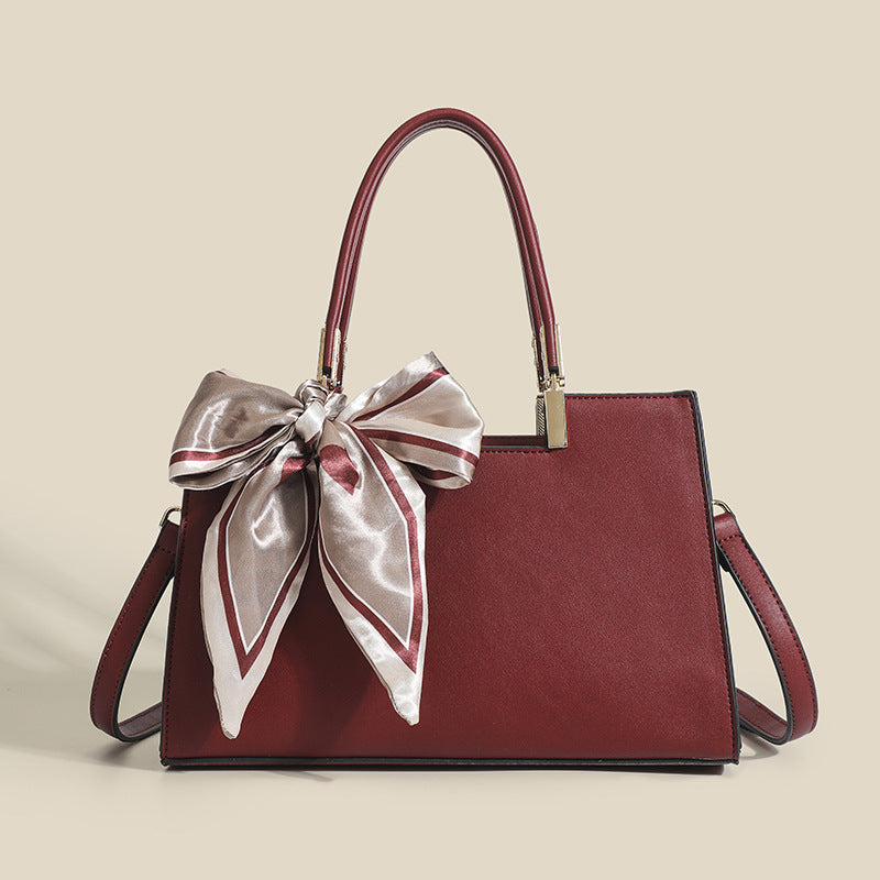 Damen Handtasche mit abnehmbarem Schleifenakzent Nord Taschen