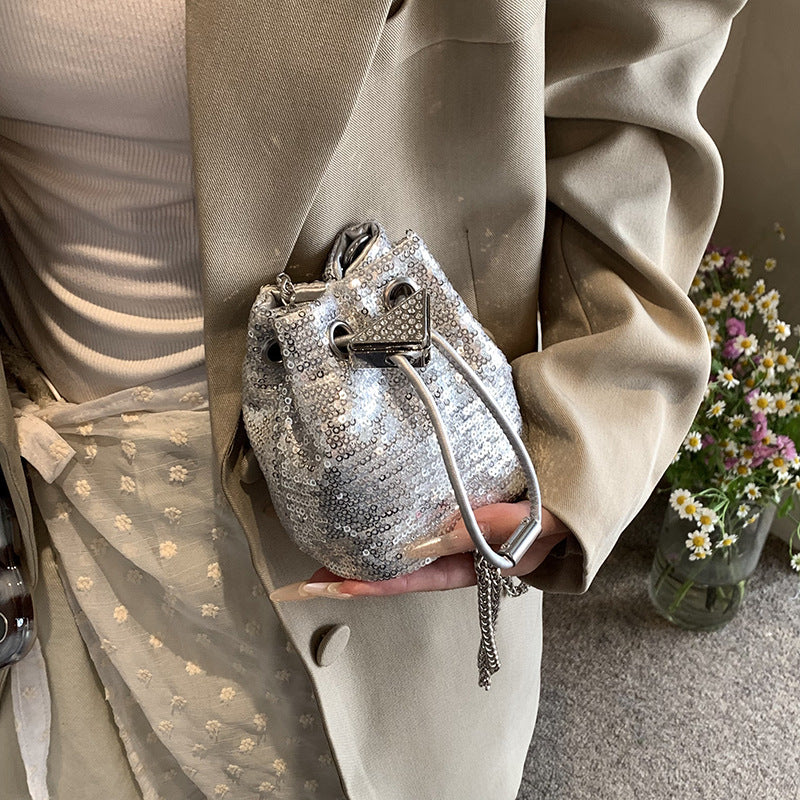 Damen funkelnde Glitzer-Beuteltasche Nord Taschen