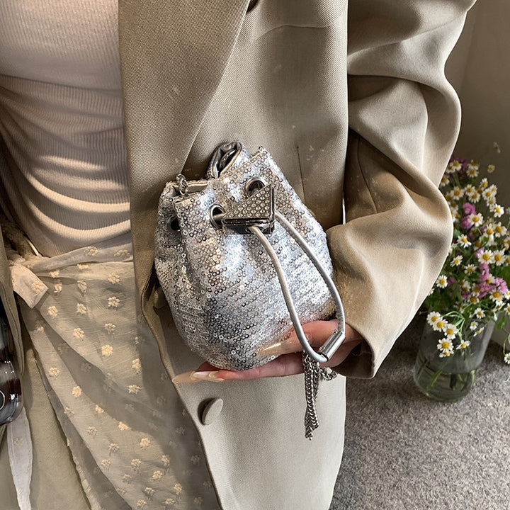 Damen funkelnde Glitzer-Beuteltasche Nord Taschen