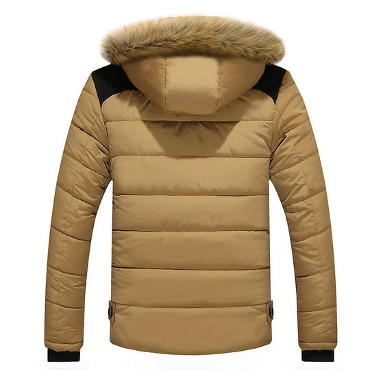 Herren Thermo-Parka im Urban-Outdoorstil mit abnehmbarer Kunstfellkapuze und Mikrofleece-Innenfutter Nord Taschen