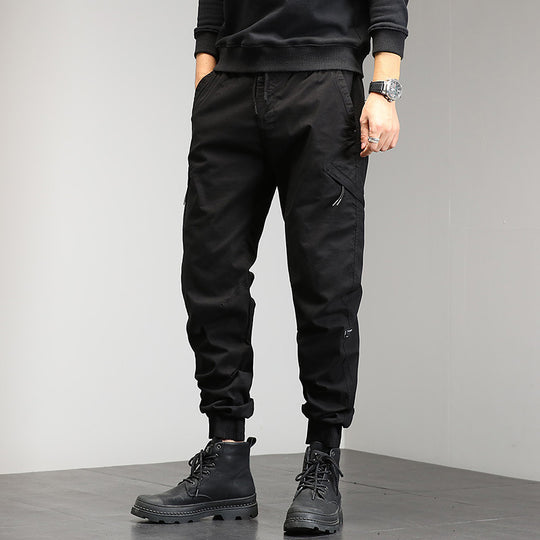 Herren Utility-Cargohose im Joggerstil mit Gummibündchen und Multifunktions‑Taschen Nord Taschen