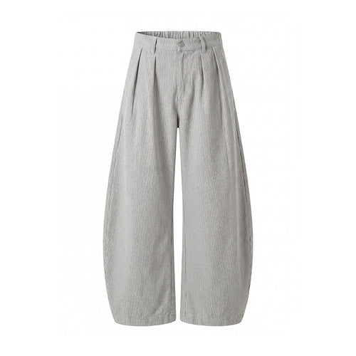 Damen Weite High‑Waist Culotte‑Hose mit Kellerfalten und ballonförmiger Silhouette Nord Taschen