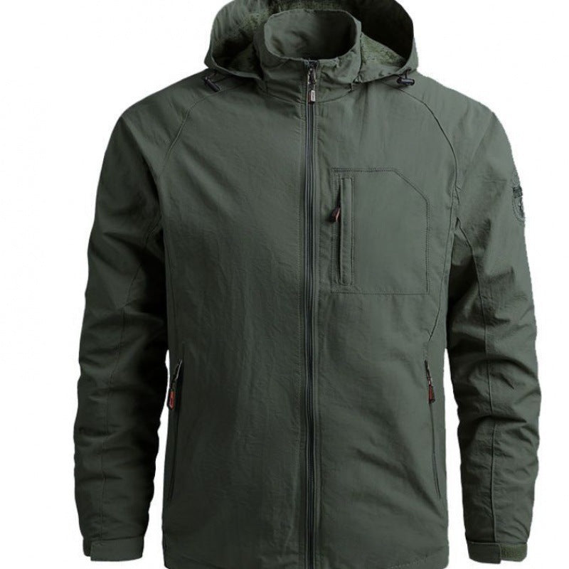 Herren Leichte Outdoor-Jacke mit hohem Kragen und praktischen Taschen Nord Taschen
