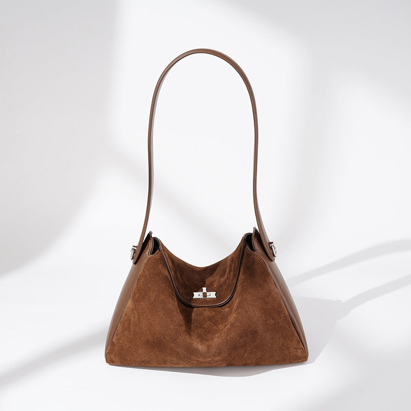 Damen Schultertasche aus weichem Wildleder Nord Taschen