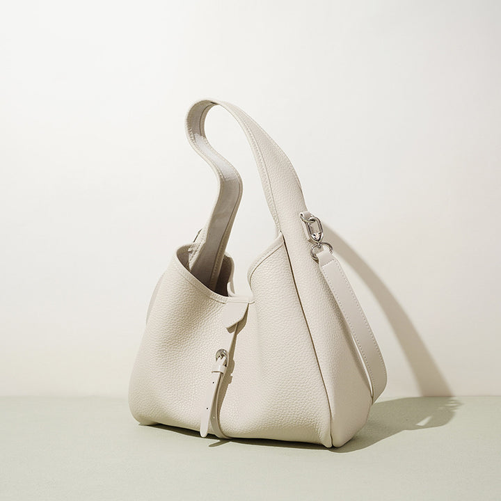 Damen luxuriöse Hobo-Handtasche mit edlem Leder und verstellbarem Tragegurt Nord Taschen