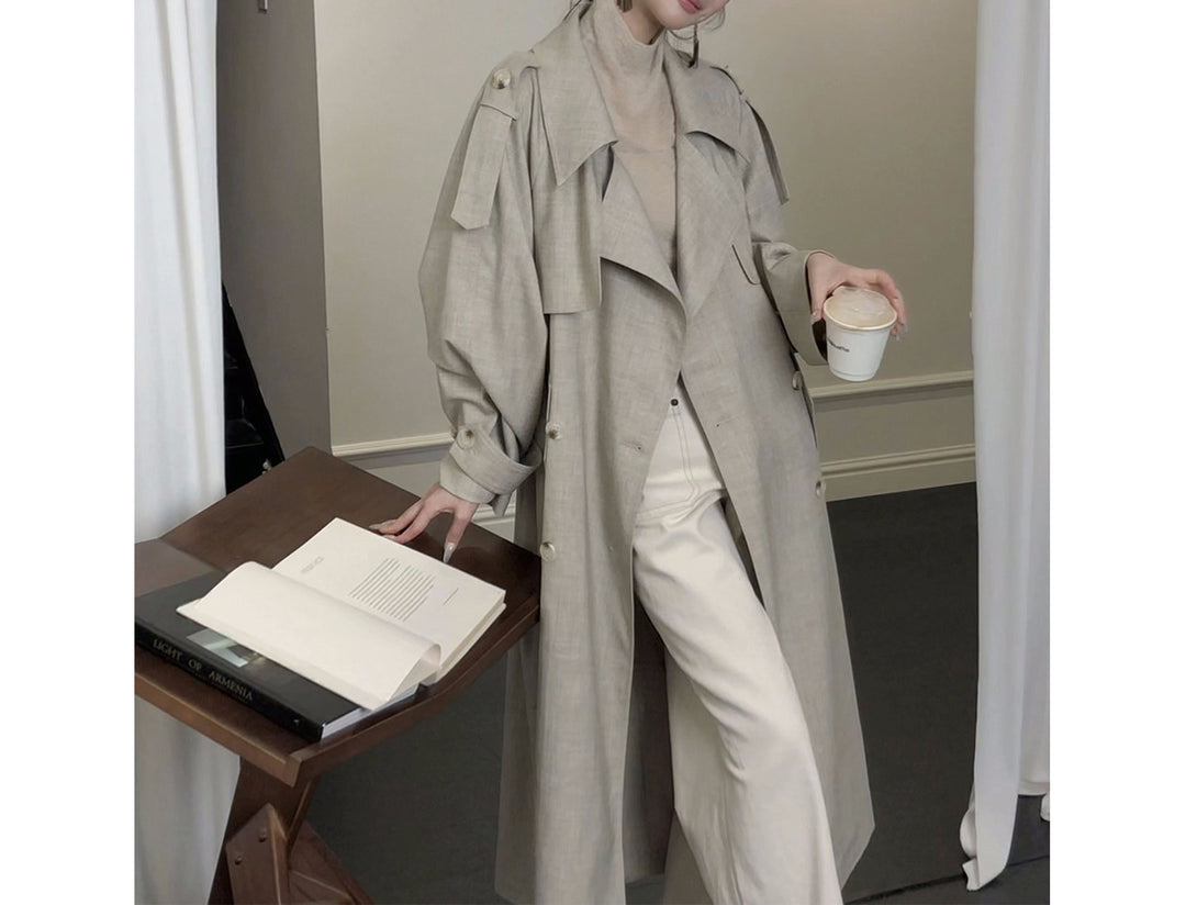 Damen Elegante und lässige Übergangsjacke mit kontrastierenden Ärmeln Nord Taschen