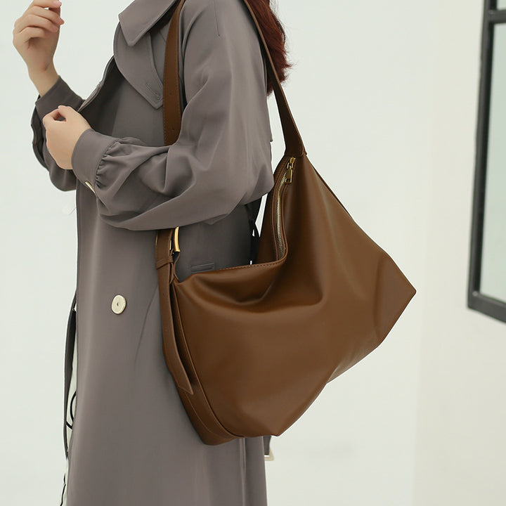Damen Hobo-Tasche aus hochwertigem Leder mit elegantem Faltendesign Nord Taschen