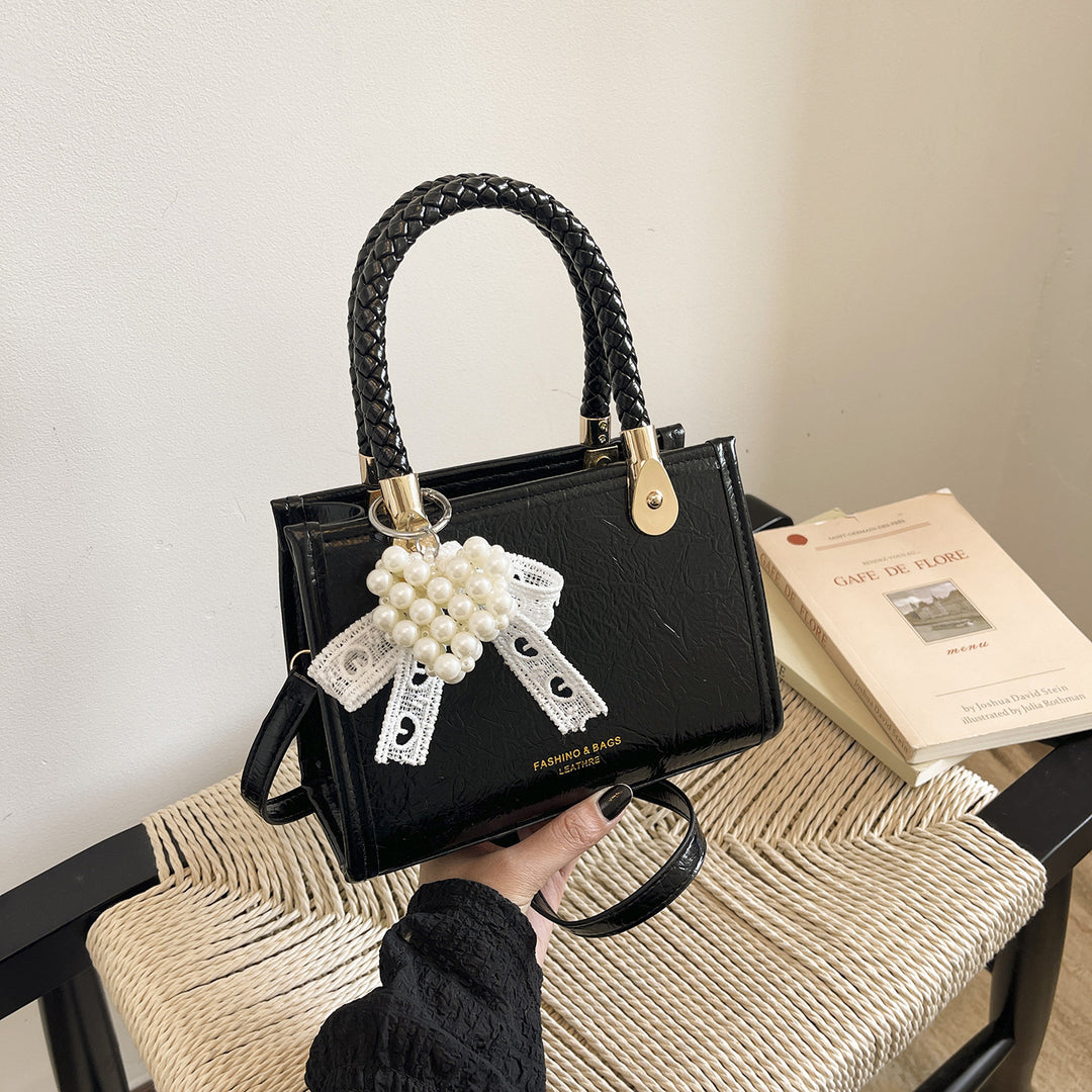 Damen elegante Handtasche im modernen Design mit strukturiertem Obermaterial Nord Taschen