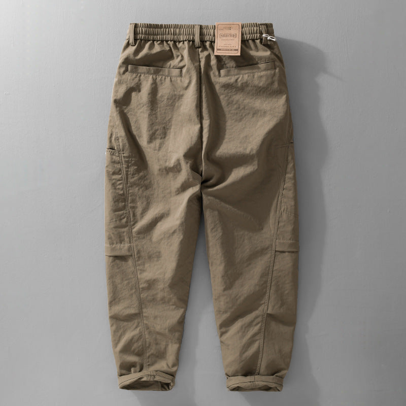 Herren Utility-Cargohose mit Kordelzugbund und seitlichen Pattentaschen Nord Taschen