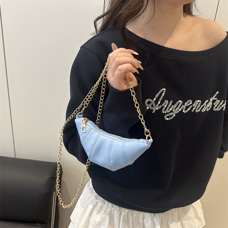 Damen elegante Umhängetasche mit stilvollem Kettenakzent Nord Taschen