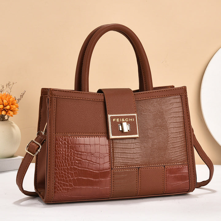 Damen hochwertige Handtasche mit strukturiertem Design und abnehmbarem Schulterriemen Nord Taschen