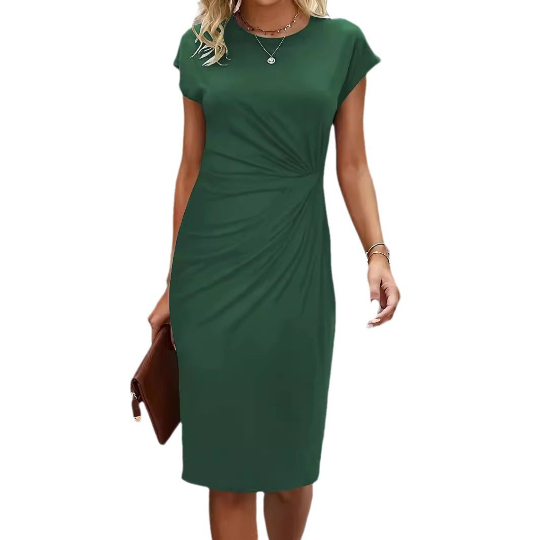 Damen elegantes Wickelkleid mit figurbetontem Design und feinem Jersey-Material Nord Taschen