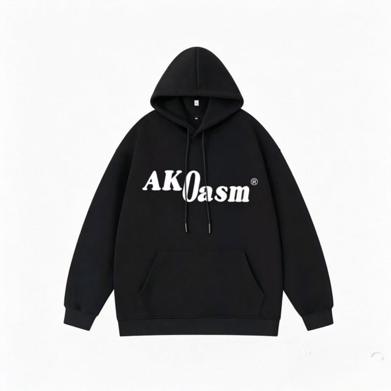 Unisex Oversize‑Kapuzenpullover mit markantem Logoprint, Kängurutasche und gerippten Bündchen Nord Taschen