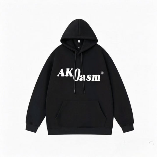 Unisex Oversize‑Kapuzenpullover mit markantem Logoprint, Kängurutasche und gerippten Bündchen Nord Taschen