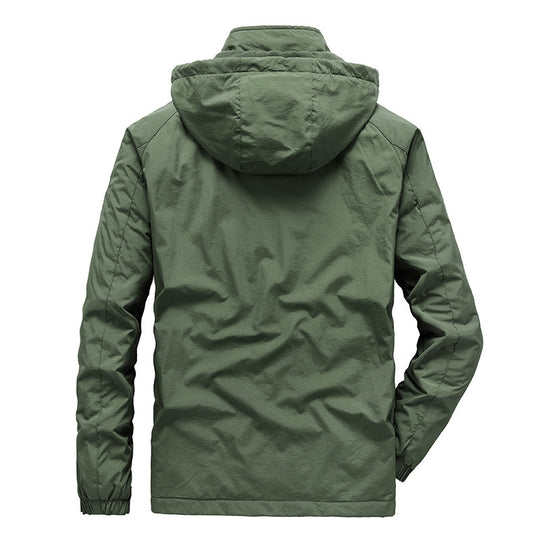 Herren Tech‑Hoodie‑Parka mit Mikrofleece‑Innenlage und verdeckten Reißverschlüssen Nord Taschen