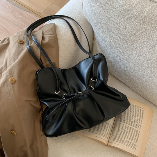 Damen Umhängetasche aus hochwertigem Kunstleder mit verstellbarem Kordelzug Nord Taschen