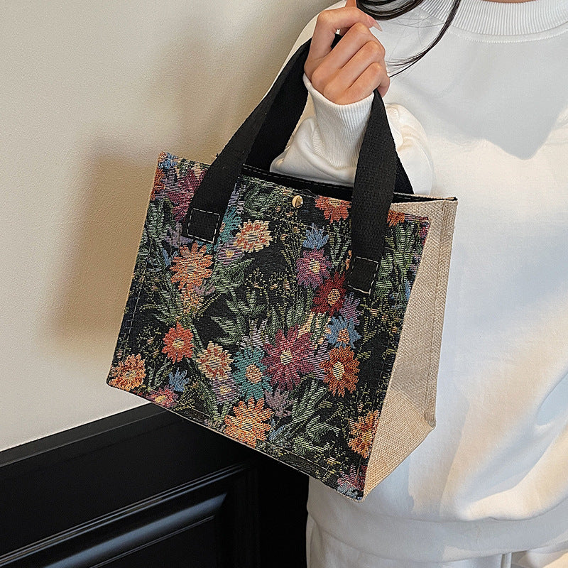 Damen Einkaufstasche mit floralem Design und robusten Tragegriffen Nord Taschen