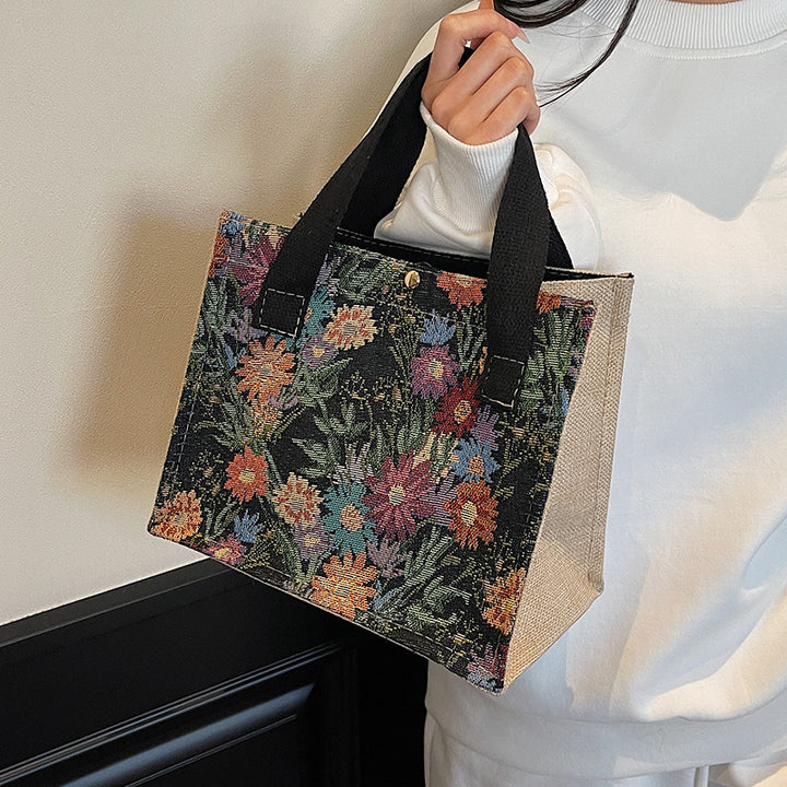 Damen Einkaufstasche mit floralem Design und robusten Tragegriffen Nord Taschen