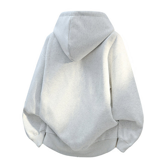 Unisex Oversize-Kapuzenpullover aus French-Terry mit Ballonärmeln und verlängertem Rückensaum Nord Taschen