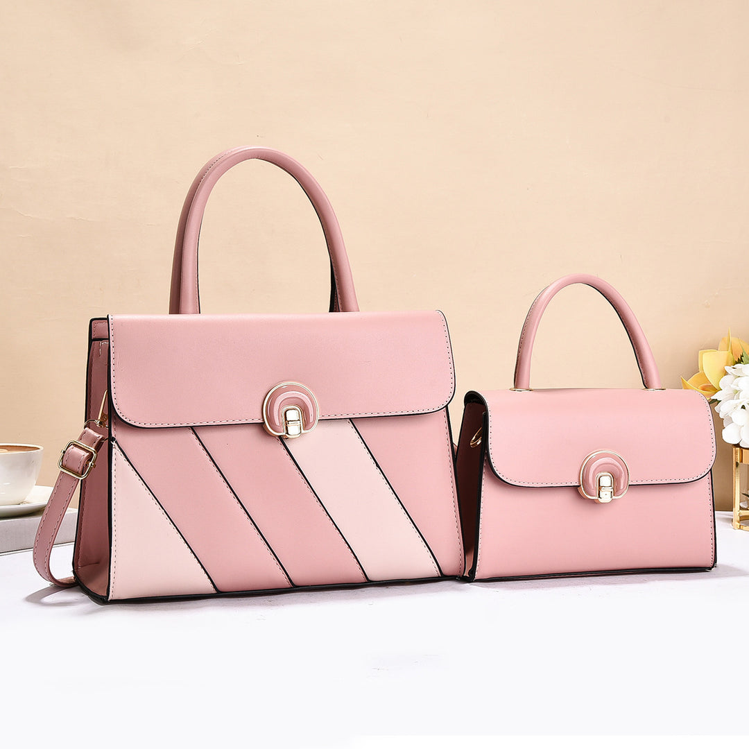 Damen modische Handtasche im eleganten Set mit praktischer Mini-Clutch Nord Taschen