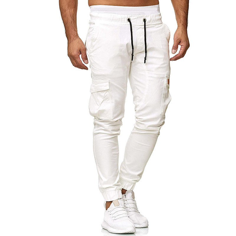 Herren Cargo-Joggerhose mit elastischem Bund, Kordelzug und tapered Bein Nord Taschen