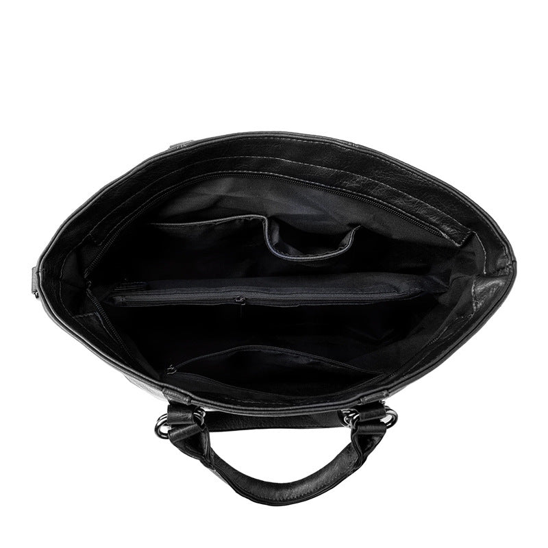 Damen edle Tragetasche mit multifunktionalem Innenraum und hochwertiger Lederoptik Nord Taschen