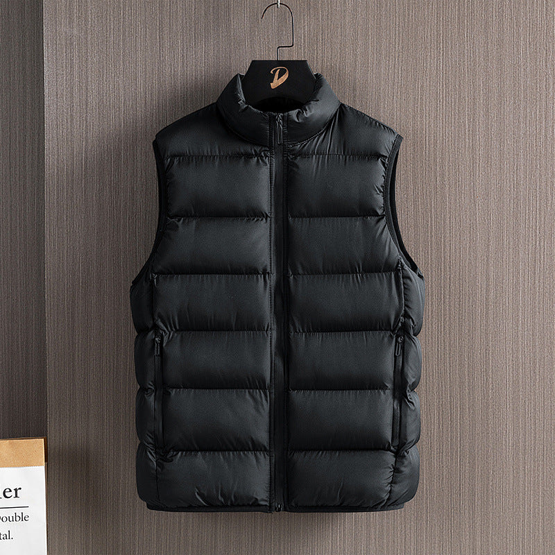 Herren Slim-Fit ultraleichte Stepp-Thermoweste mit hochschließendem Kragen und wasserabweisenden Reißverschlüssen Nord Taschen