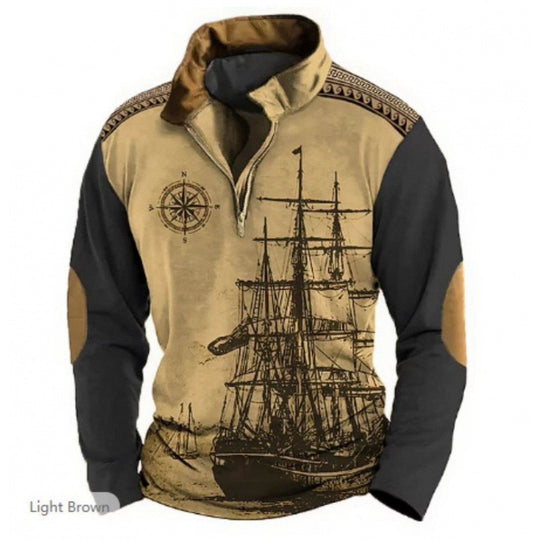 Herren attraktiver Freizeitpullover Nord Taschen