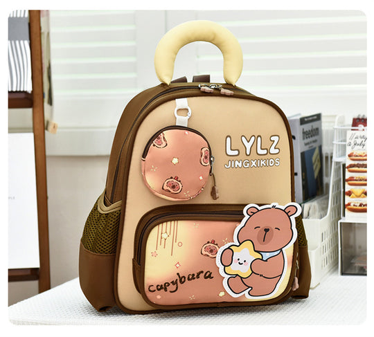 Damen Kindergartenrucksack mit niedlichem Tiermotiv und vielseitigen Fächern Nord Taschen