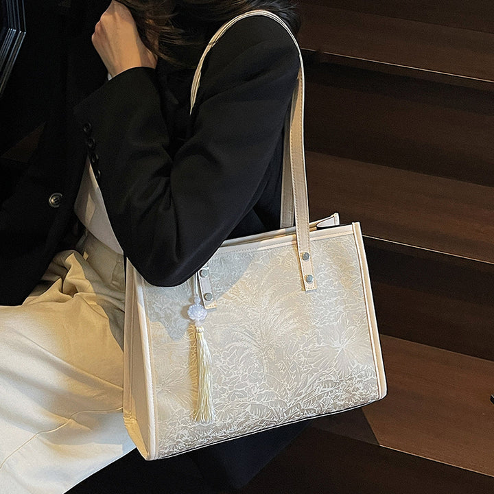 Damen elegante Tragetasche mit verziertem Design Nord Taschen