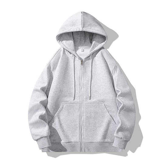 Unisex Oversize Kapuzen-Fleecejacke mit Boxy-Schnitt und Metall-Reißverschluss Nord Taschen