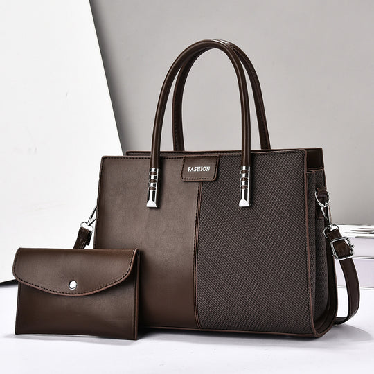 Damen elegante Handtasche mit strukturierter Oberfläche und abnehmbarem Portemonnaie Nord Taschen