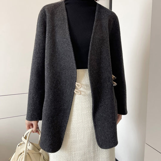 Damen Elegante und lässige Strickjacke Nord Taschen