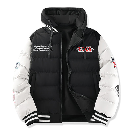 Herren Multifunktionale Steppjacke mit Kapuze und einzigartigem Design Nord Taschen