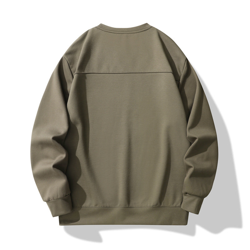 Herren Oversize-Sweatshirt aus technischem Jersey mit Rundhals und thermoregulierendem Futter Nord Taschen
