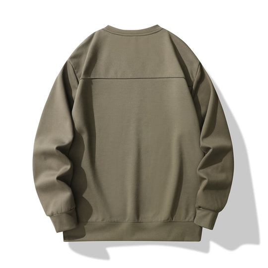 Herren Oversize-Sweatshirt aus technischem Jersey mit Rundhals und thermoregulierendem Futter Nord Taschen