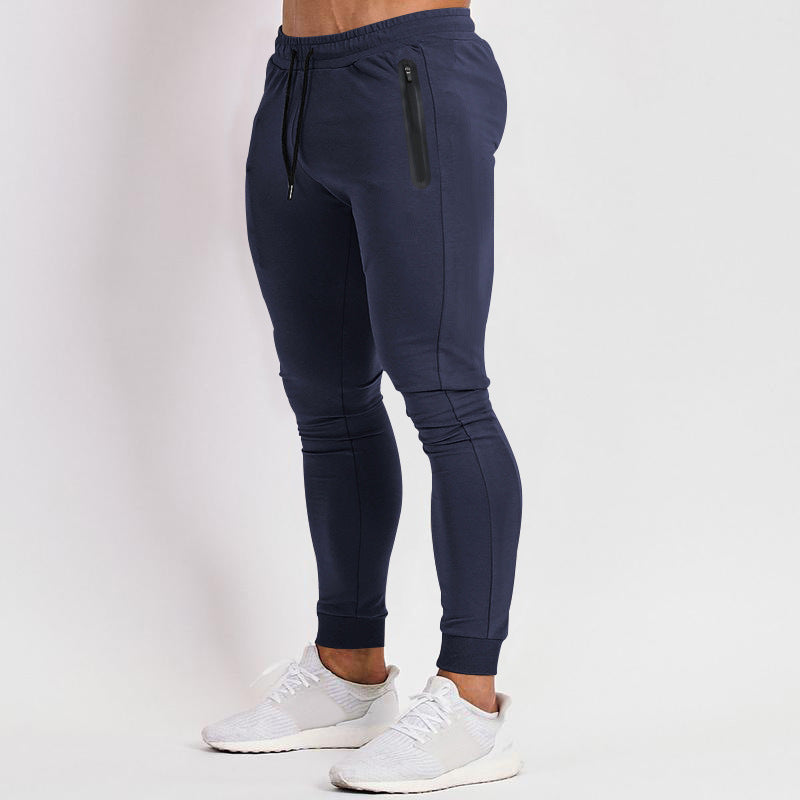 Herren schmal geschnittene Jogginghose mit Reißverschlusstaschen und Kordelzug Nord Taschen