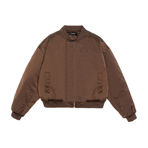 Unisex Kurz geschnittener Boxy-Puffer-Bomber mit minimalistischer Frontblende Nord Taschen