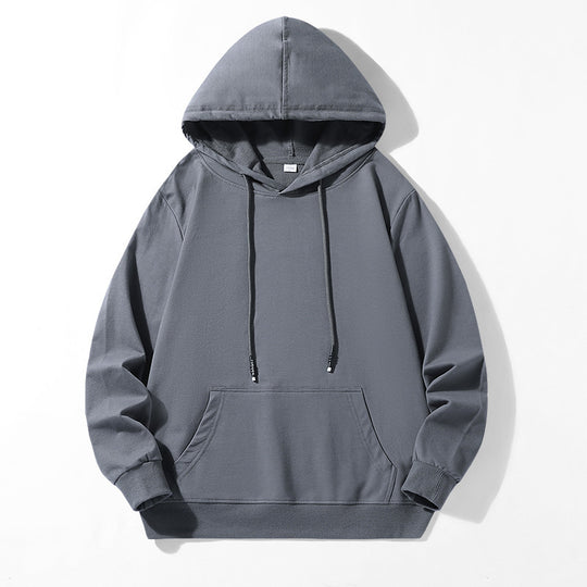 Unisex Locker geschnittener Kapuzenpullover aus Baumwollmix mit Kängurutasche und Kordelzug Nord Taschen