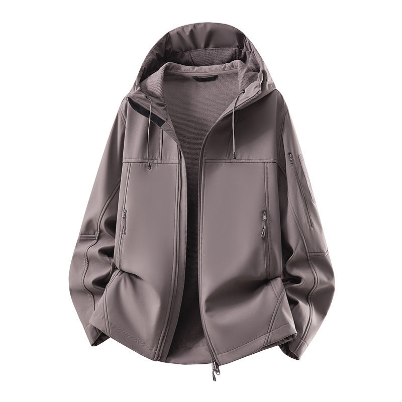 Herren Softshell-Jacke mit Fleecefutter, wasserabweisend und kapuzenverstärkung Nord Taschen
