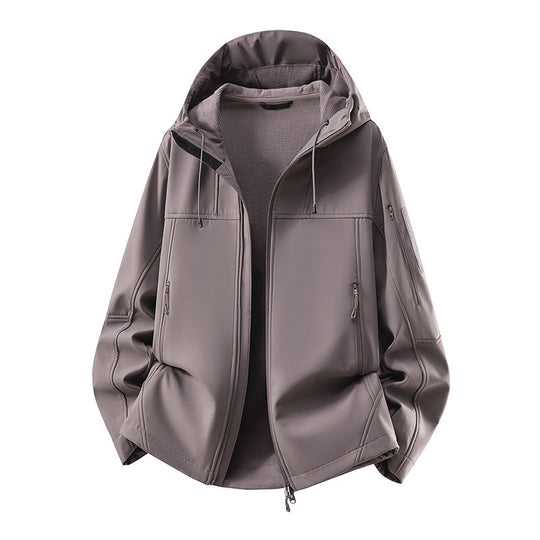 Herren Softshell-Jacke mit Fleecefutter, wasserabweisend und kapuzenverstärkung Nord Taschen