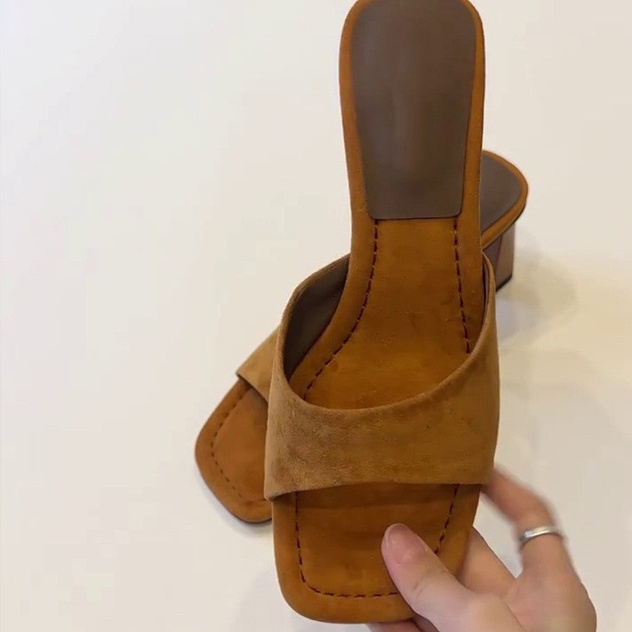 Damen Blockabsatz-Sandalen mit elegantem Riemen und weichem Fußbett Nord Taschen