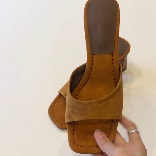 Damen Blockabsatz-Sandalen mit elegantem Riemen und weichem Fußbett Nord Taschen