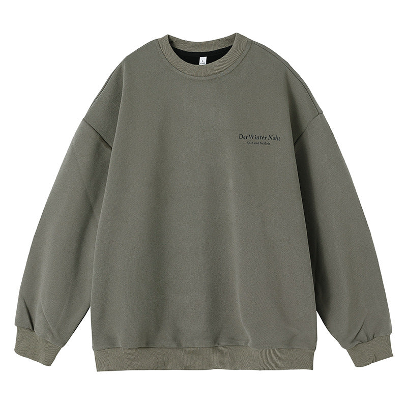 Unisex Oversize-Comfort-Sweatshirt mit French-Terry-Innenfutter, minimaler Brustgrafik und verlängertem Rückenteil Nord Taschen