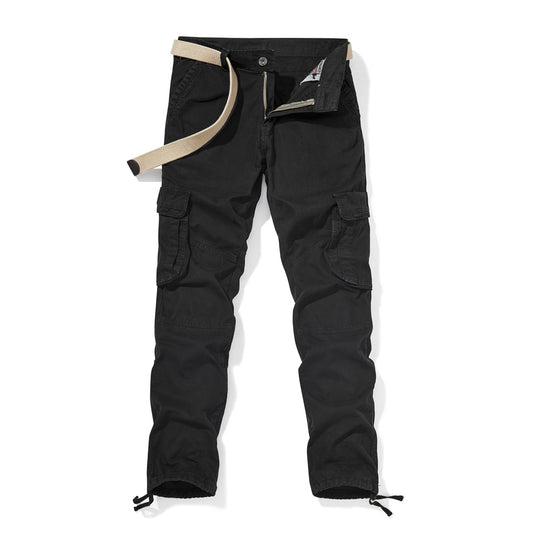 Herren Cargohhose mit verstärkten Knien, Tunnelzug-Beinabschlüssen und integriertem Gürtel Nord Taschen