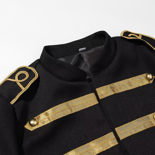 Damen Parade-Blouson mit Stehkragen, Epauletten und goldgestickten Verzierungen Nord Taschen