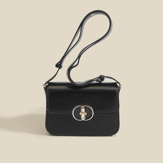 Damen Crossbody-Tasche mit elegantem Drehverschluss und feinem Kunstleder Nord Taschen
