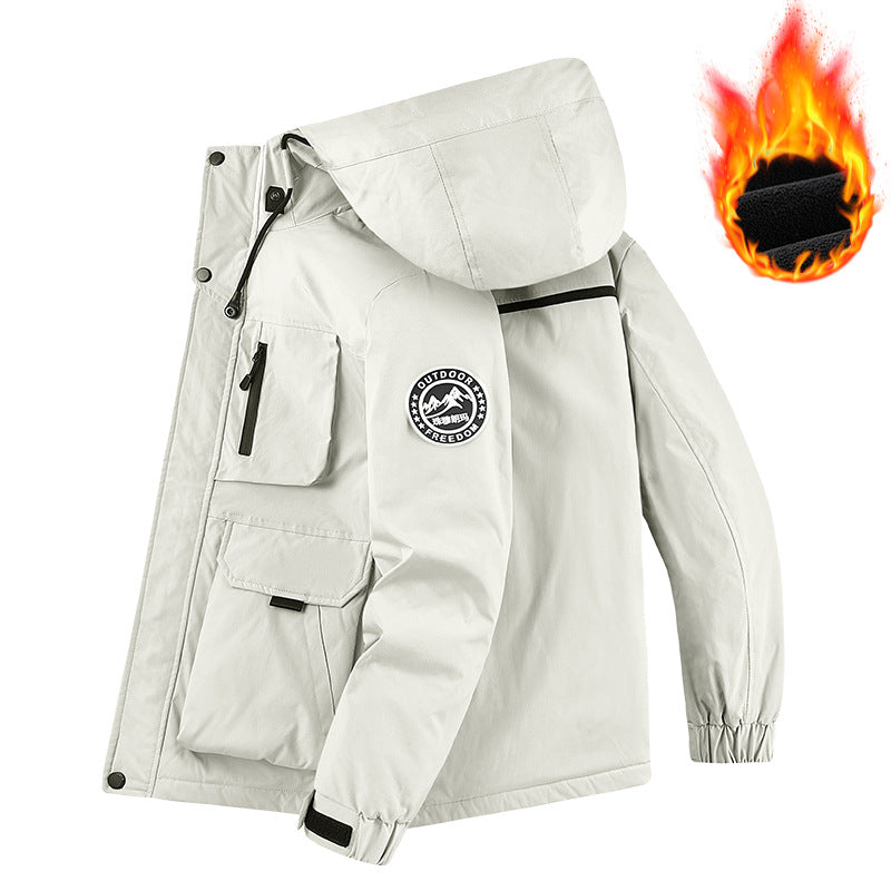 Herren Technischer Thermo-Parka mit Microfleece-Innenfutter und Utility-Taschen Nord Taschen