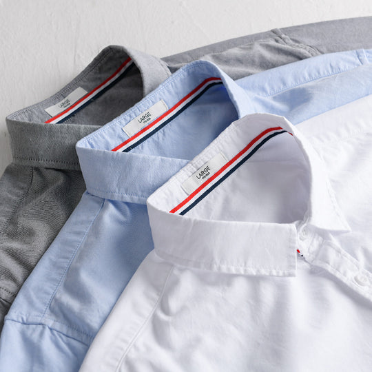 Herren Schlichtes Layering-Oxfordhemd mit Brusttasche, Soft‑Touch‑Baumwollmix und Relaxed‑Fit Nord Taschen